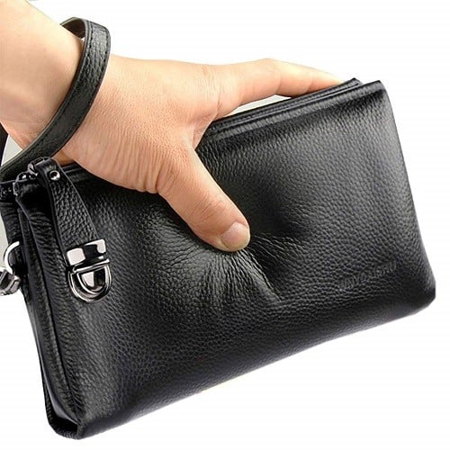 Men’s Clutch Bag Genuine Leather Wallet