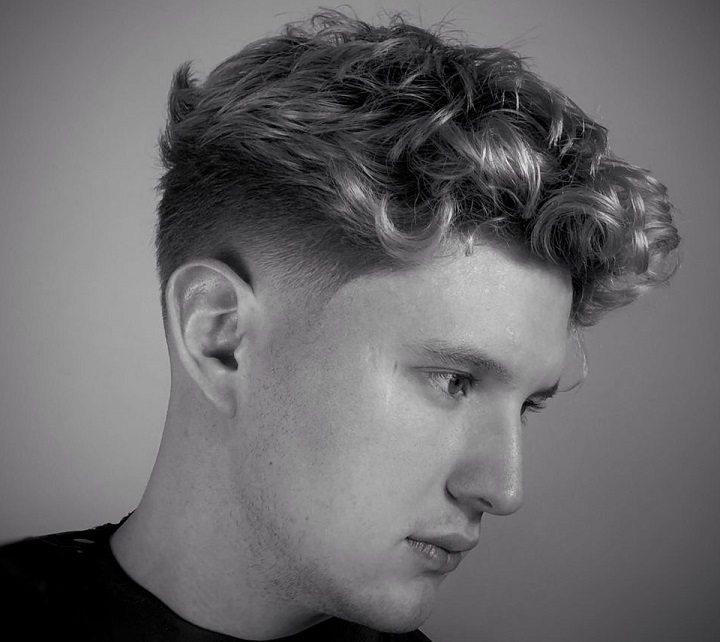 Curly Fringe Short Haircuts For Men