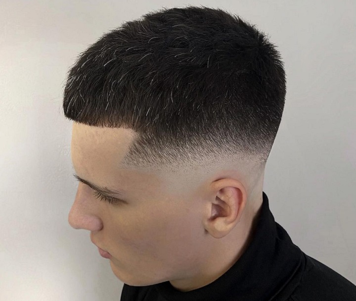 Short Male Hairstyle Flat Top 