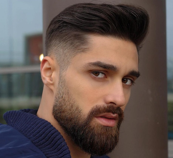 Pompadour With Taper Fade 