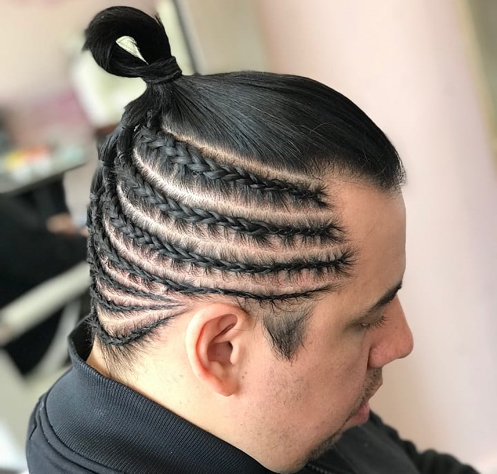 Side Braids High Bunmens ponytail hairstyles
ponytail hairstyles men
ponytail men
