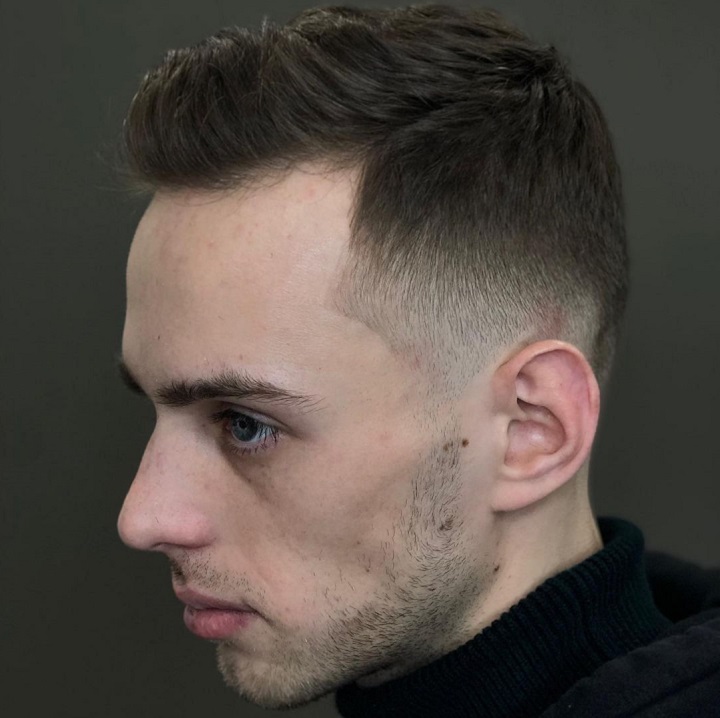 Short Male Hairstyle Textured Quiff 