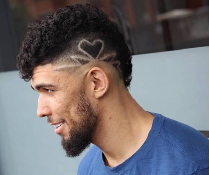 Curly Mohawk With Fade Signature
