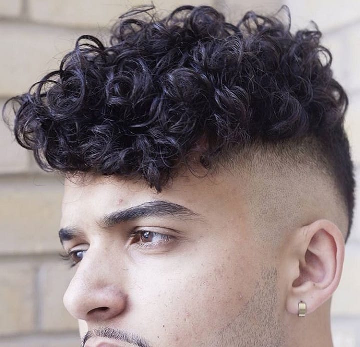 V-Shaped Cut Curls On Top