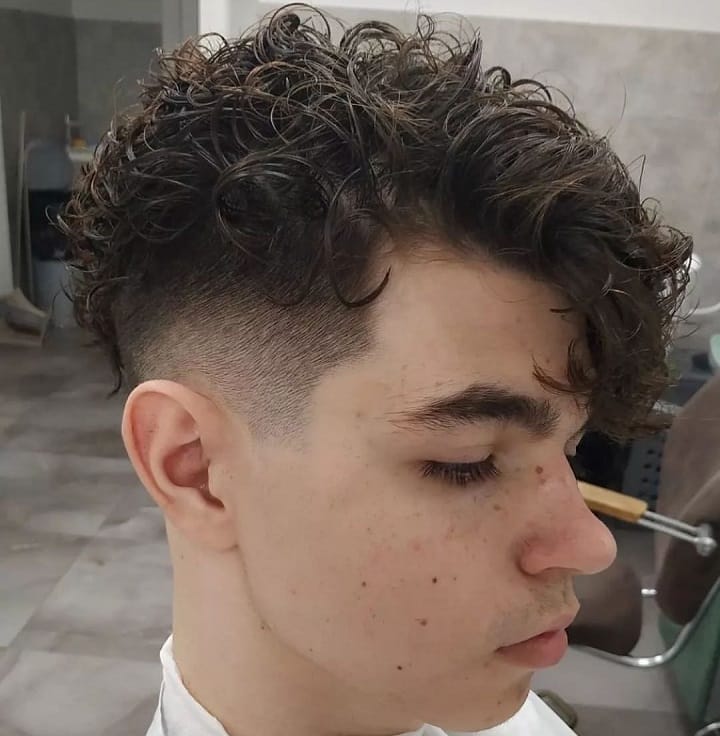 Wet Curly Mullet