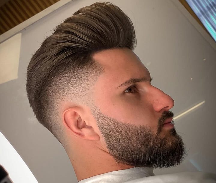 Hard Fade And Pompadour