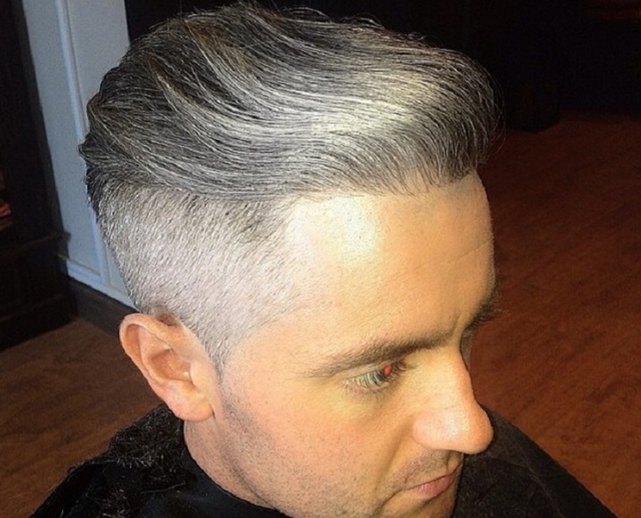 Tapered Fade Pompadour