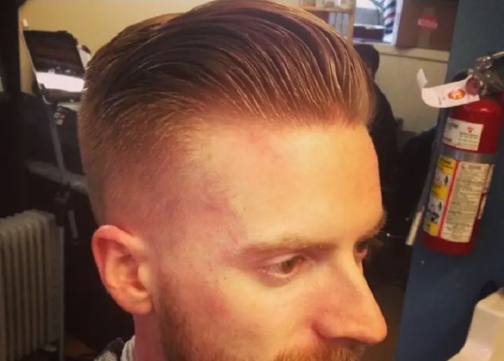 Blow Dried Slick Back 1920s Men's Hairstyles