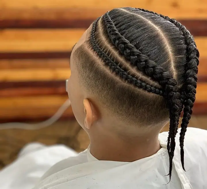 Fade With Braided Garland