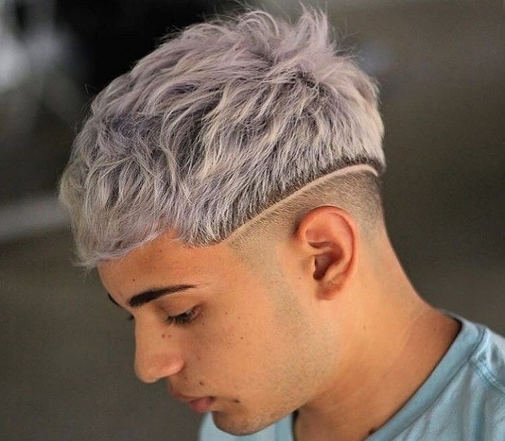 Low Fade on White Hair