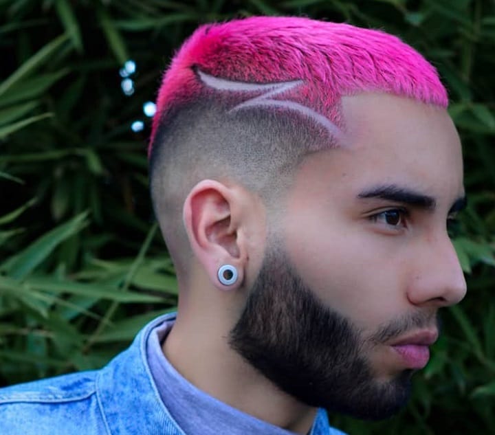 Pink And Sign Hair Color