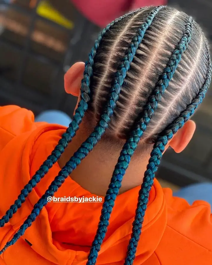 Two Pair Of Dyed Braids