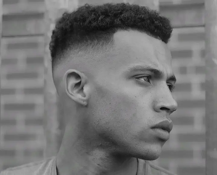 Afro and Fade Haircut