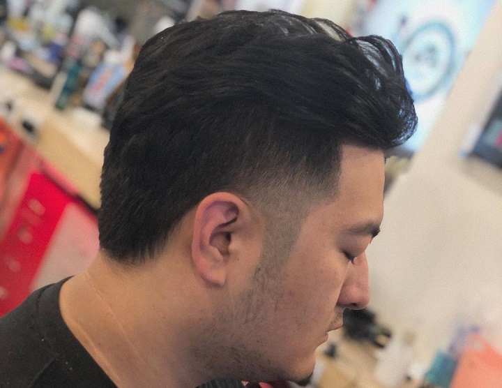 Blow Back Topasian men undercut
asian mid fade haircut
asian mohawk fade
