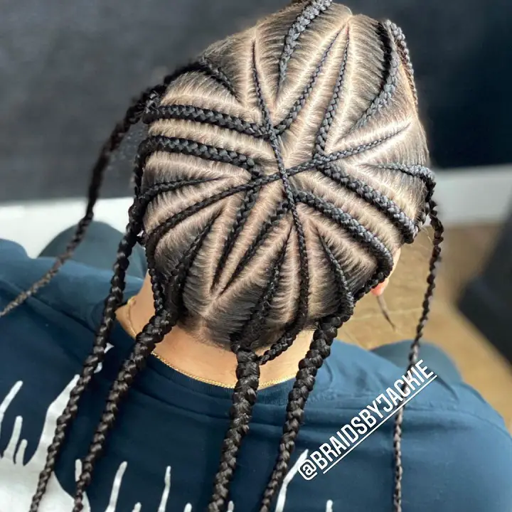 Braids Starpop smoke braids straight hair pop smoke braids with zig zag parts pop smoke breads 