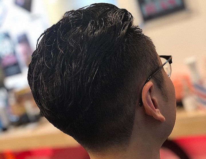 Brushed Back Wavy Topasian boys haircuts
asian fohawk
asian fohawk fade
