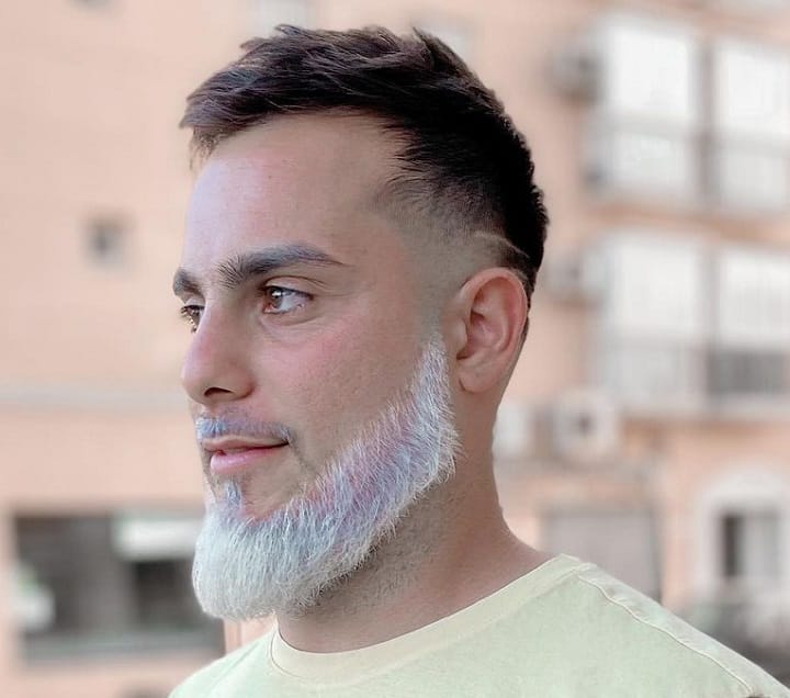 Chinstrap Beard and Connected Mustache 