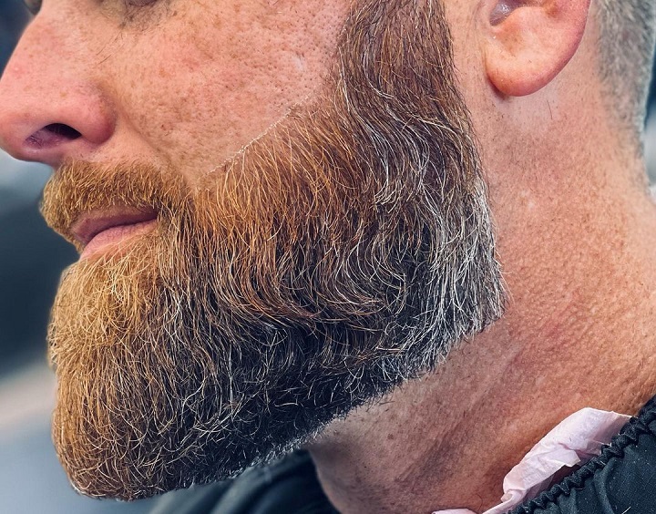 Clean Line Ginger Beard Style