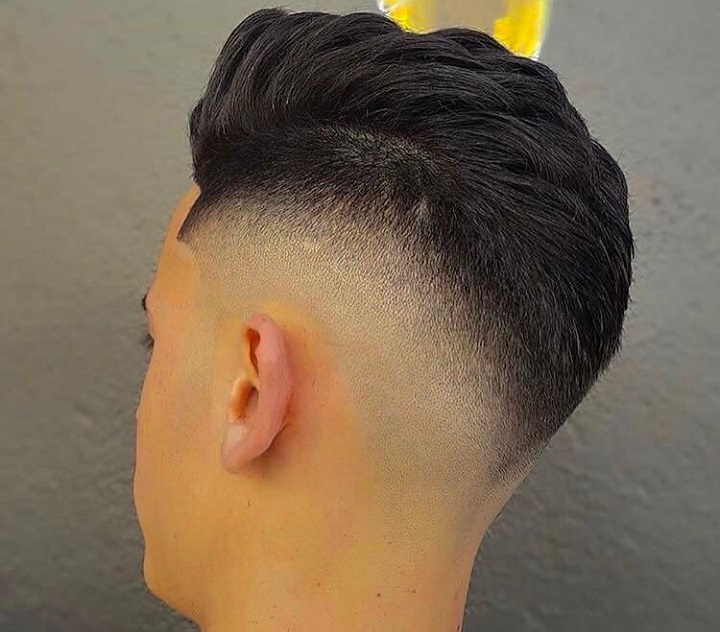 Black Dapper Hairstyle With High Top Fade