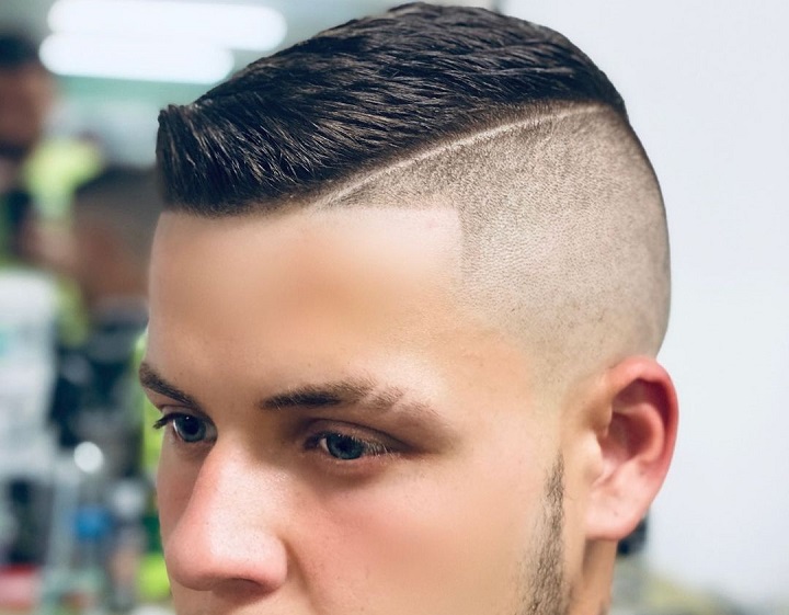 Fade and Shaved Design and Line Up and Short Top