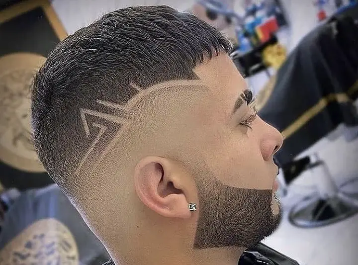 shaved sides haircut for men