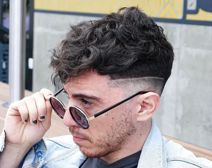 Fade With Line Cut Wavy Top