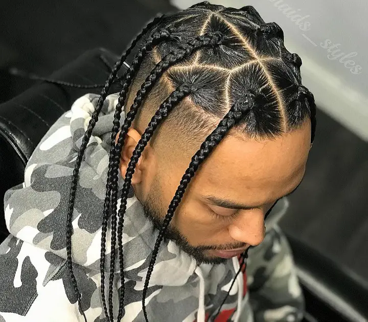 Fields Long Braidspop smoke brauds pop smoke hairstyle for men pop smoke plaits 