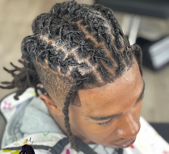 Four Twisted Braidsmens twists
short hair twist male
twist men
