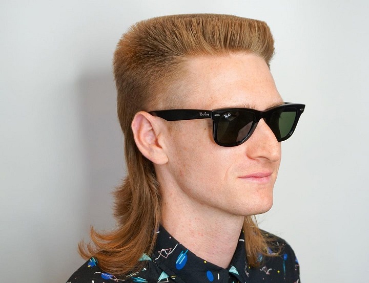 Grown Out Mullet men's 1960s hairstyles