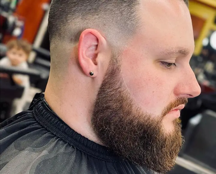 Mid Length Beard Fade