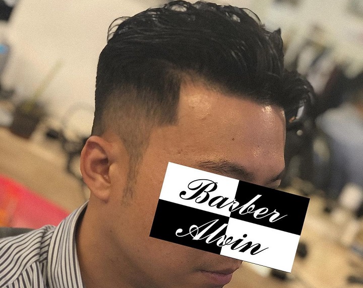 Messy Slick Backasian fade
short asian hairstyle male round face
hairstyle for square face male asian
