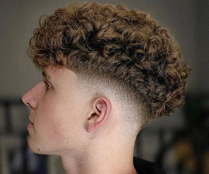 Mid Fade And Curly Top