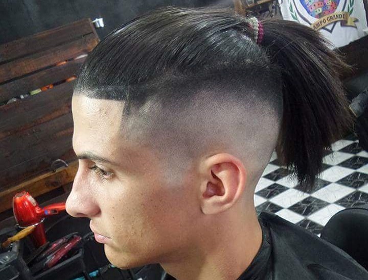 Skin Fade And Top Ponytail