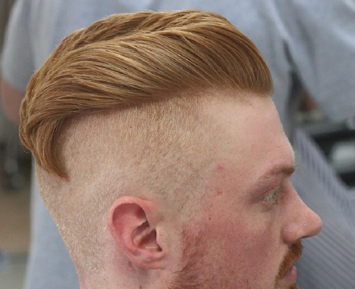 Zero Fade And Disconected Top redhead haircuts