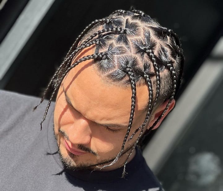 Zig Zag Braids Artbox braids boys
box braids cornrows men
box braids guys
