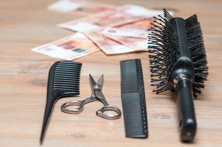 Barbershop Essential Tools and Money