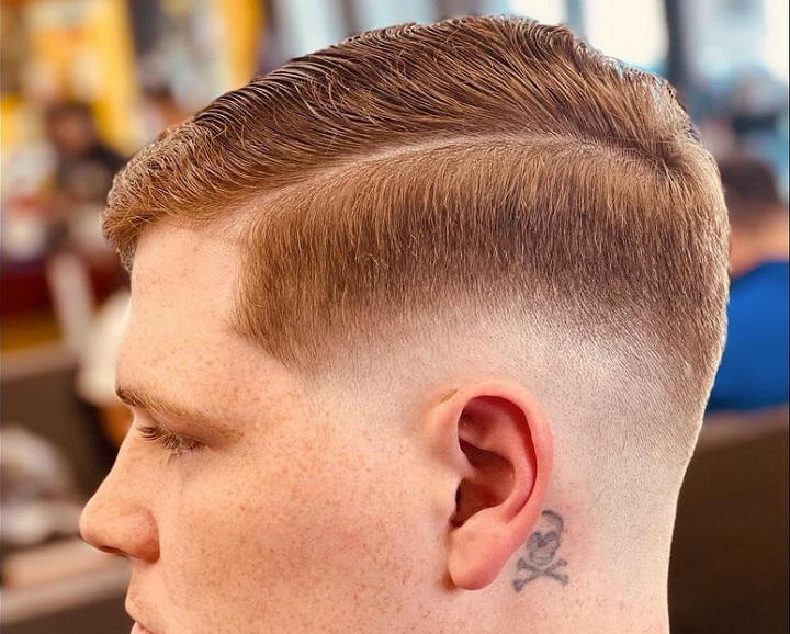 Classic Fade Side Part