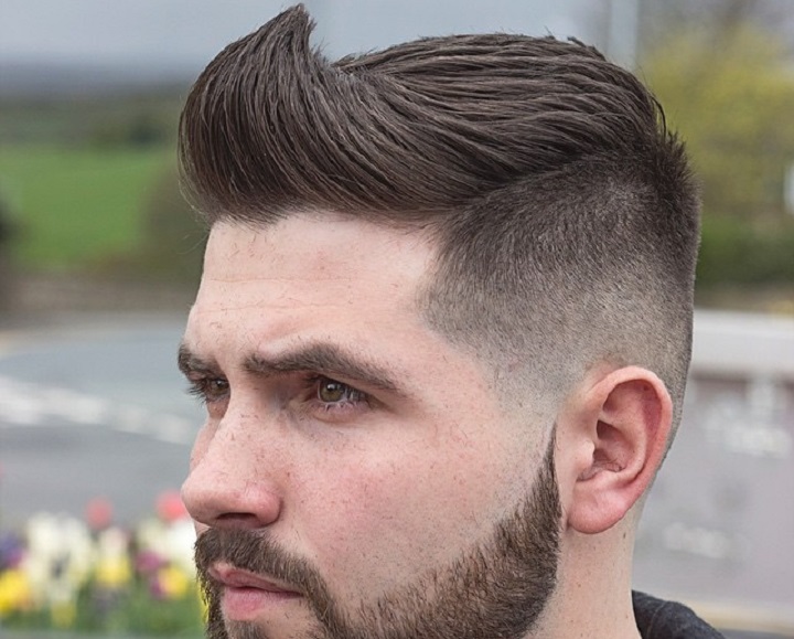 Classic Tapered Sides With Brush Up