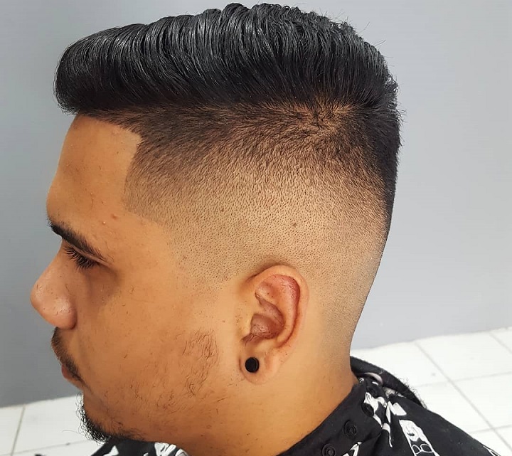 Comb Over High Fade Haircut 