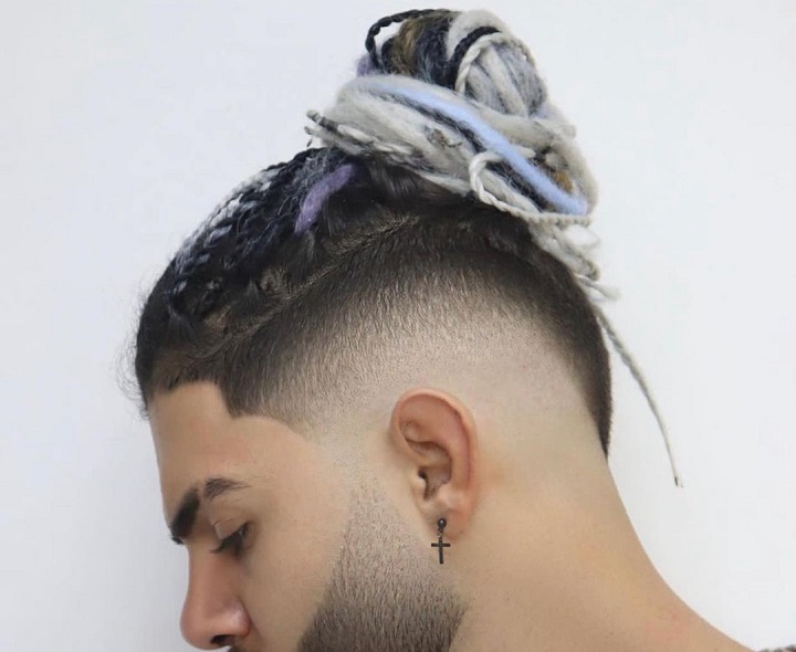 Medium Faded Cornrowsmid fade short fringe
mid fade side cut
mid fade spiky haircut
