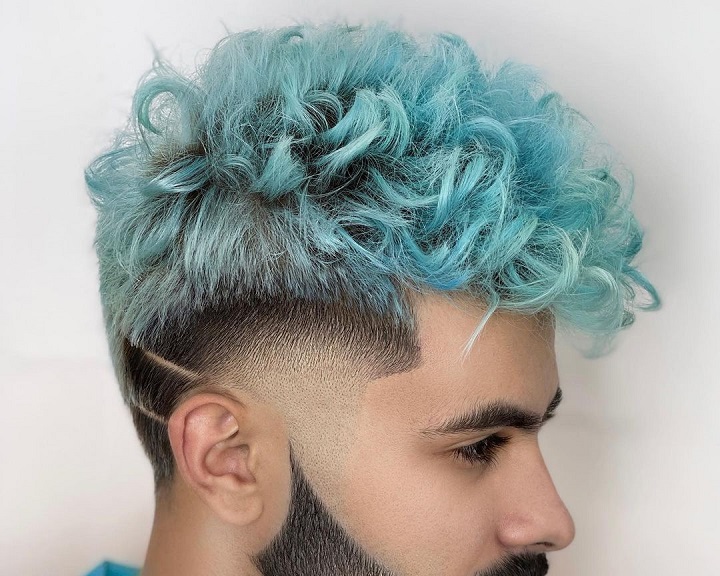 Mid Fade Curly Bangsmid fade haircut spiky
mid fade haircut with design
mid fade haircut with long hair
