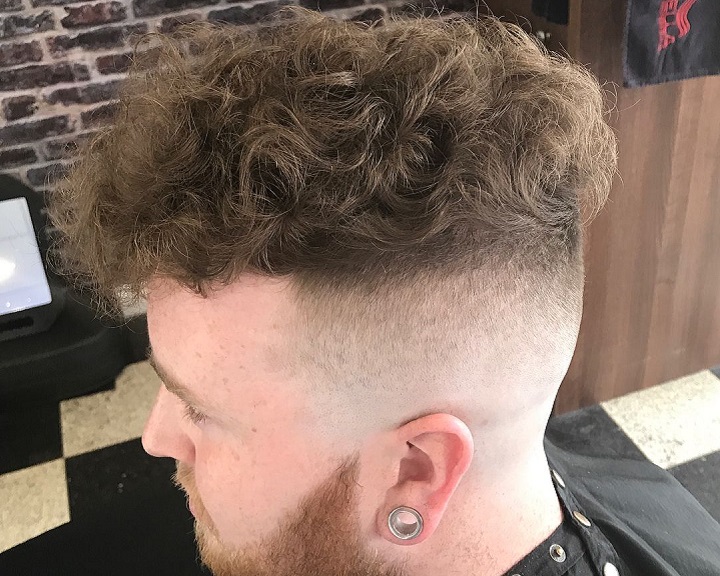 Men's fluffy Curly High Top