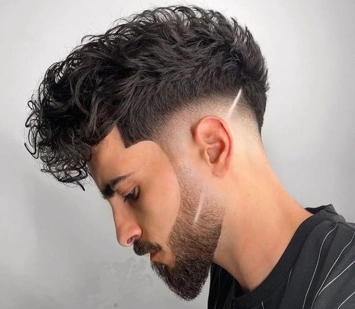 Curly Low Fade 