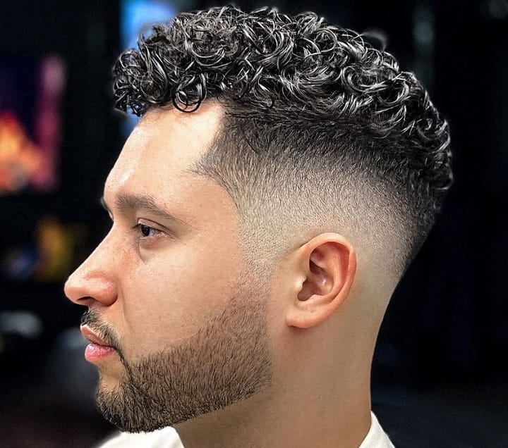 Curly Mid-Fade 