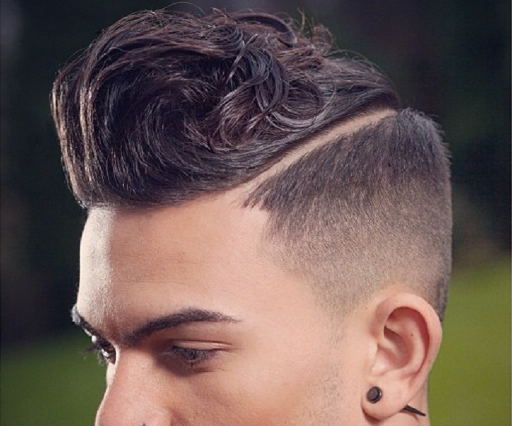 Disconnected Undercut Fade With Curly Hair