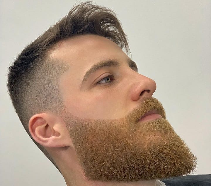 Ducktail Blonde Beard Style 