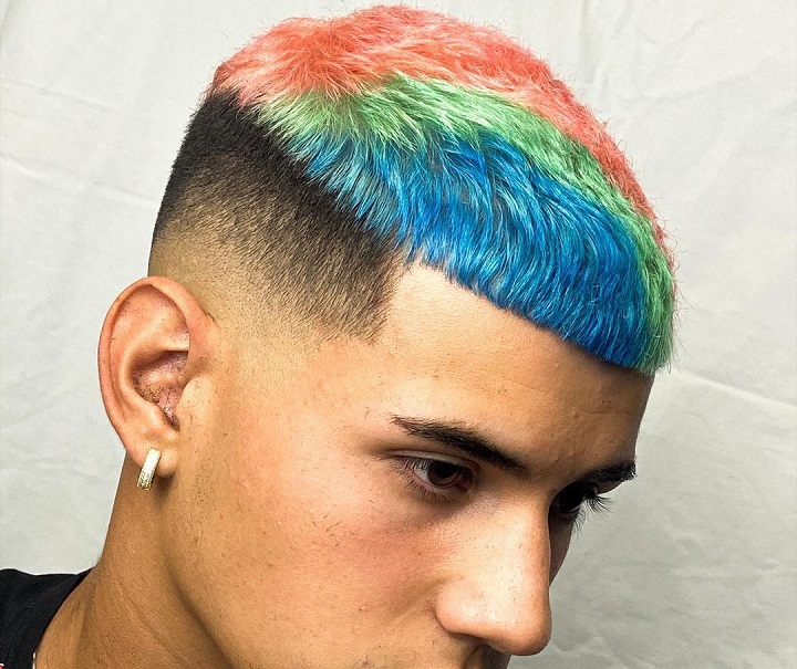 Dyed Edgar Haircuts