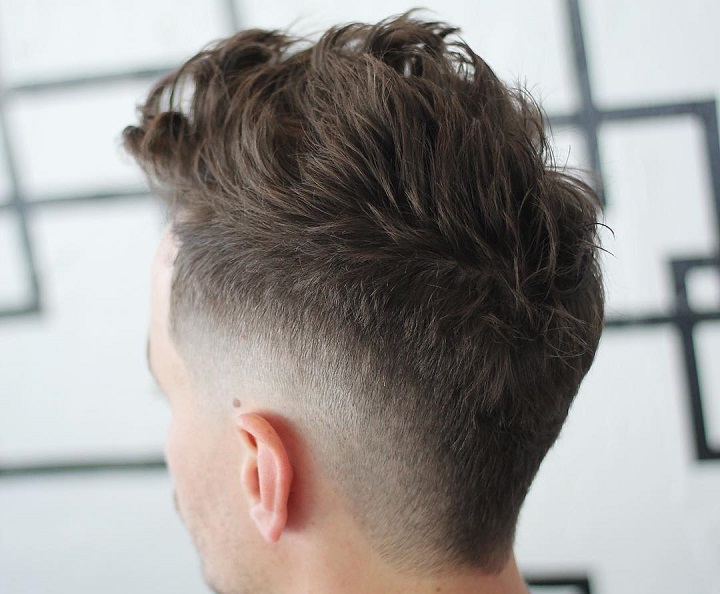 Fade Haircut With Messy Tophair cutting mid fade
high fade medium top
high mid fade haircut
