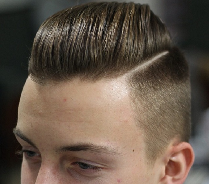 Fade Pompadour greaser hairstyle