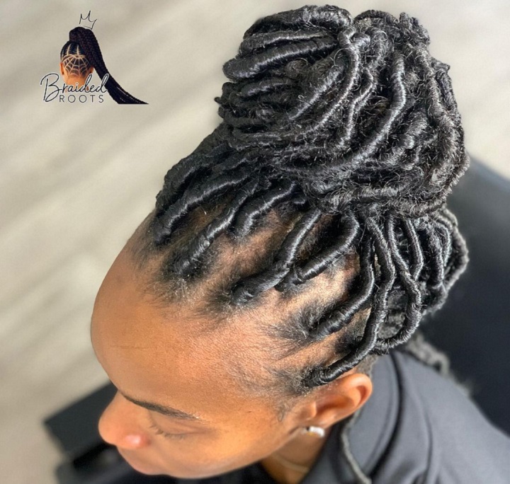 High Bun Double Strand Twists 2 strand twist hairstyles male
3 strand twist men
double strand twist styles men
